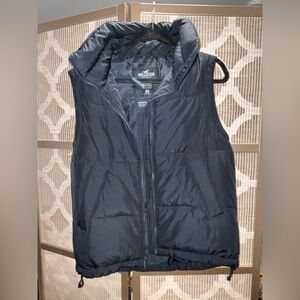 Hollister Black Puffer Vest